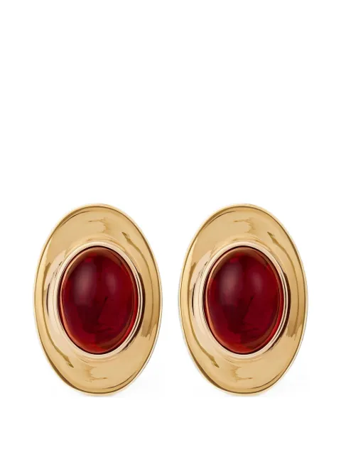 Givenchy aretes Sculpted Gem en metal y resina