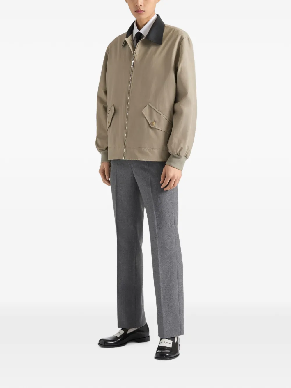 Givenchy Flanellen straight pantalon Grijs