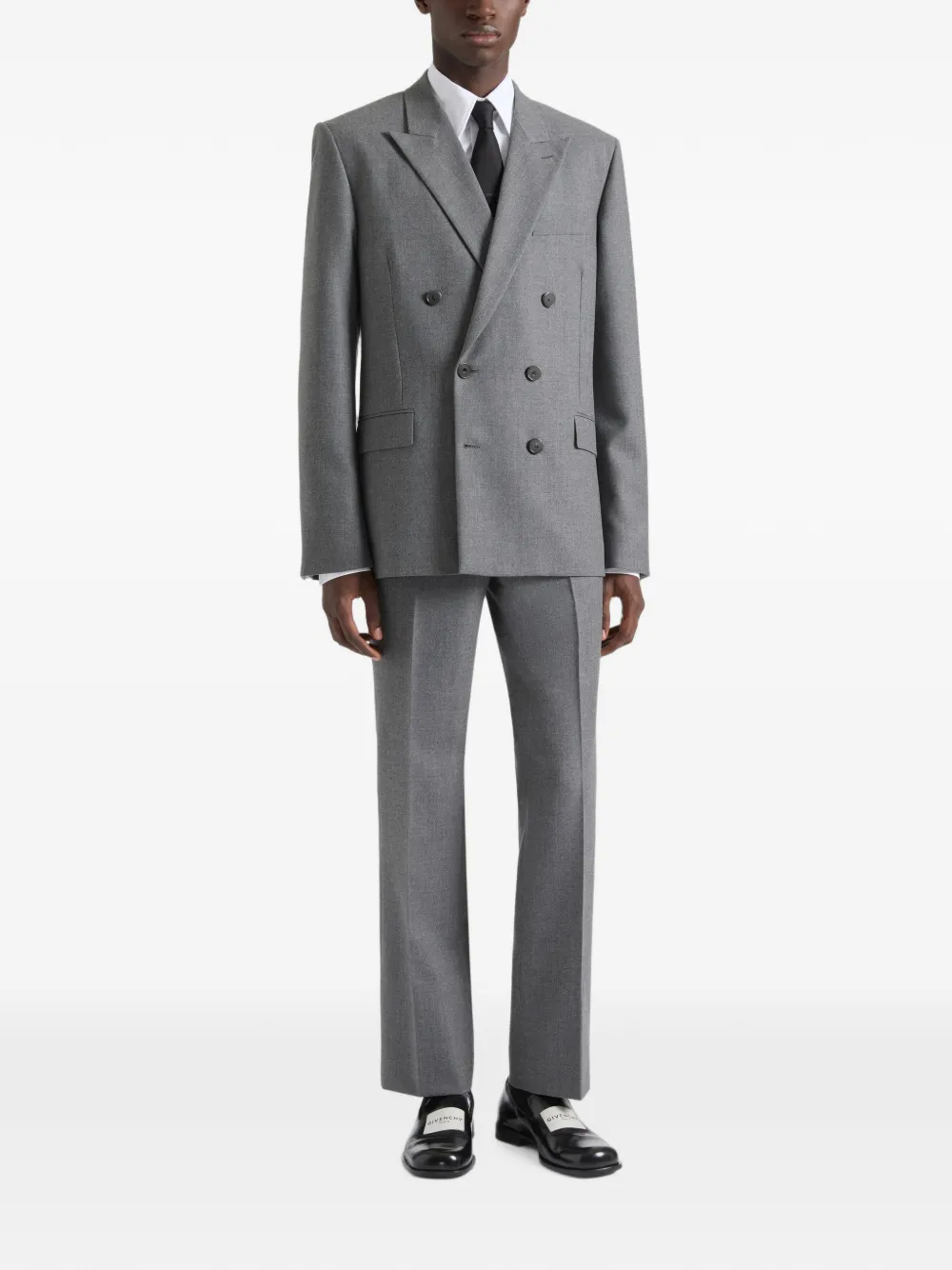 Givenchy Flanellen straight pantalon Grijs