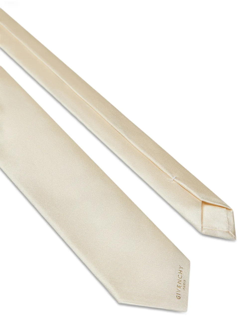 Givenchy Paris zijden stropdas Wit