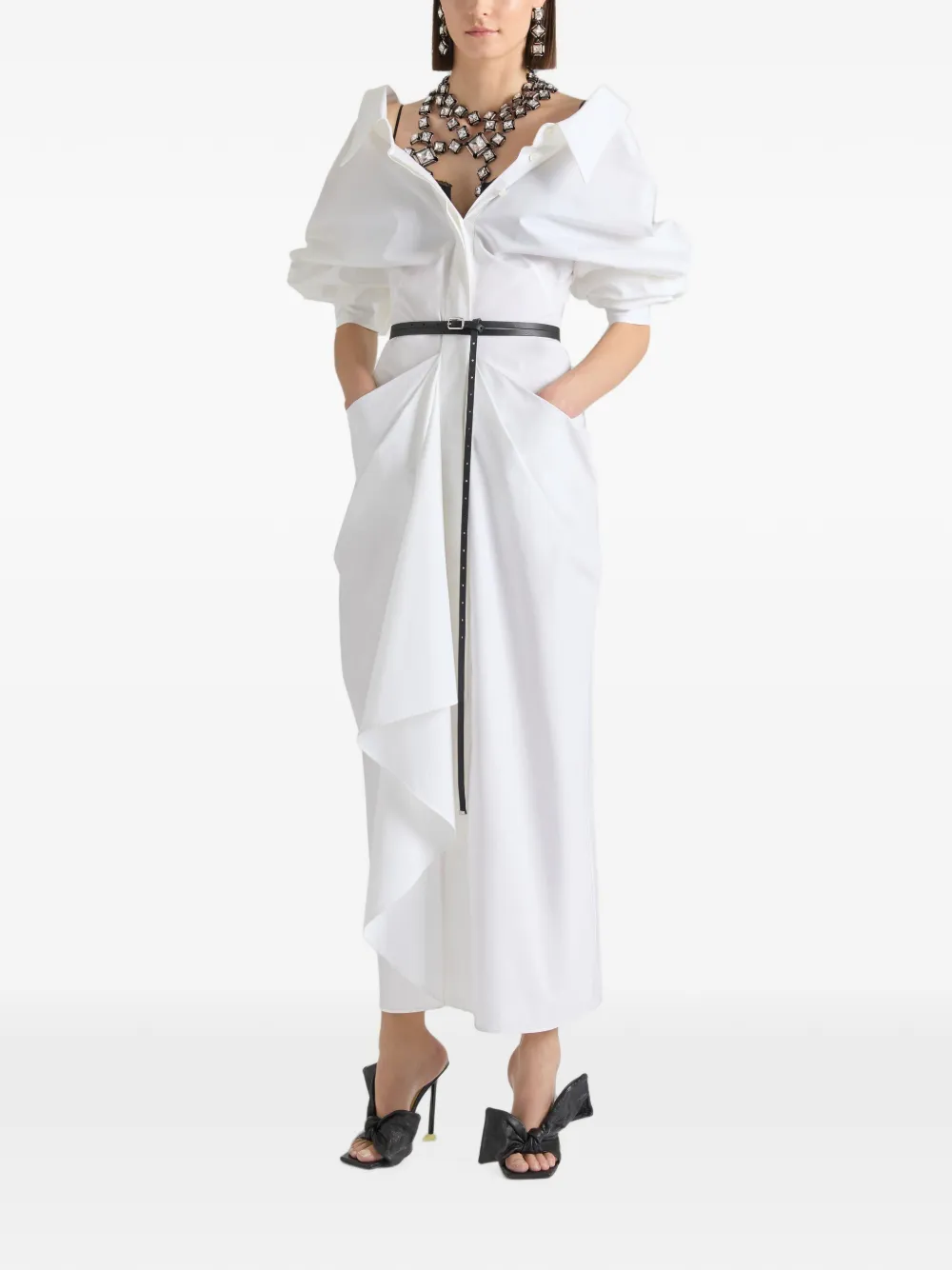 Givenchy Riem van bewerkt leer Zwart