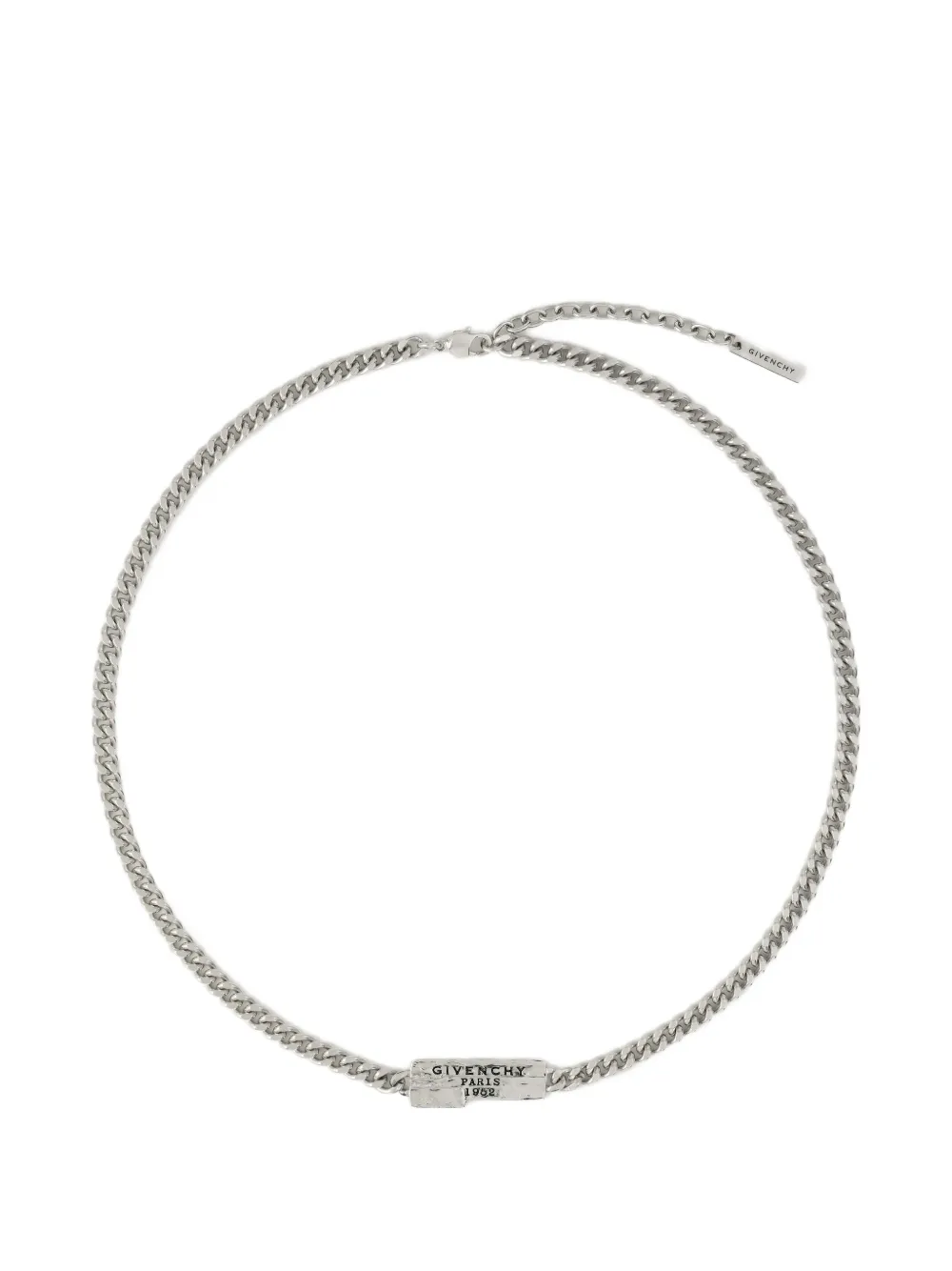 Givenchy tape necklace in metal and enamel · OS