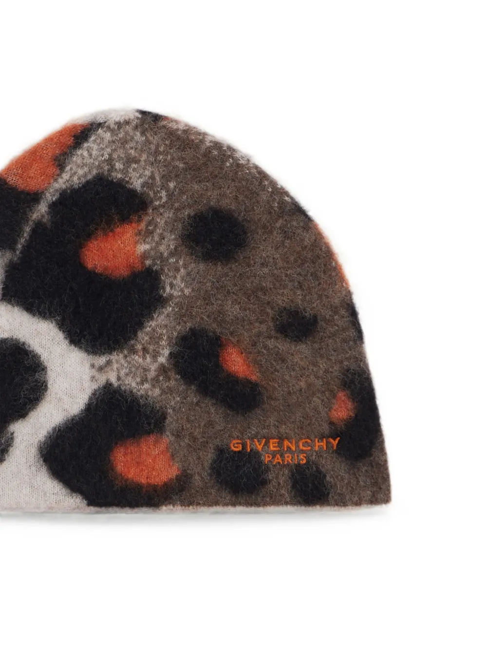 Givenchy Muts van alpacawol met luipaard-jacquard Beige