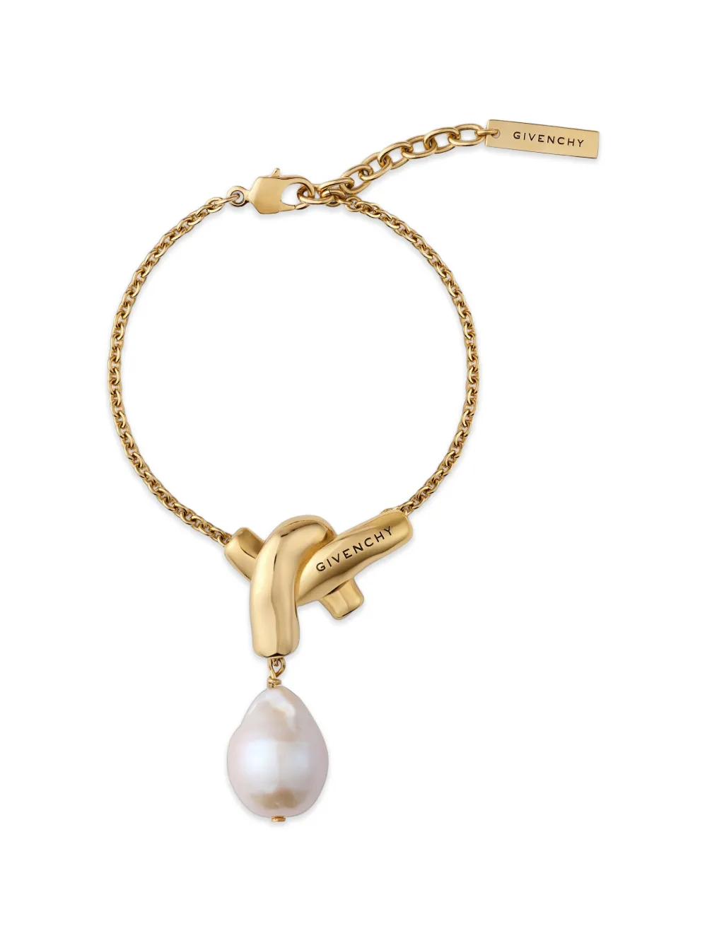 Givenchy Bracciale a catena in metallo e perla - Oro