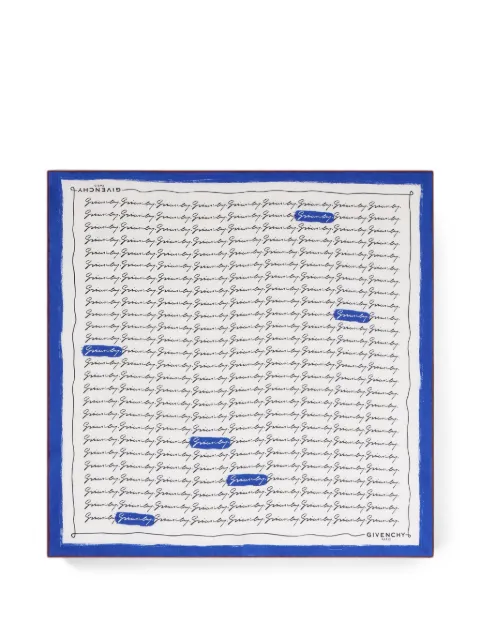 Givenchy small square in silk with Givenchy signature