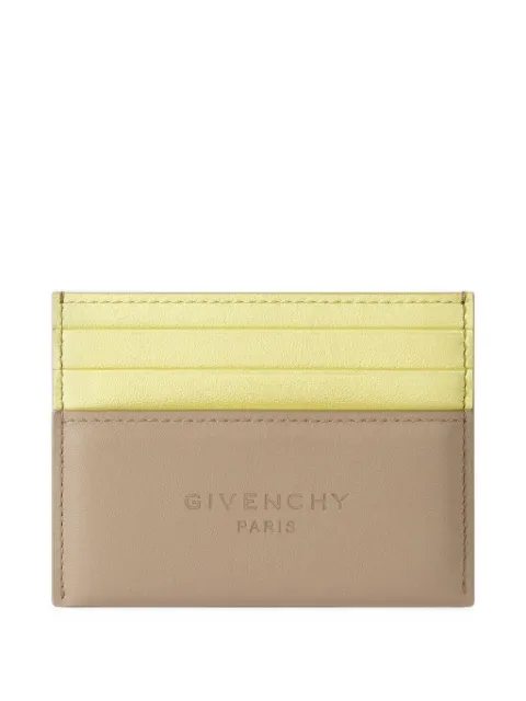 Givenchy Antigona Stamped bicolor card holder in leather
