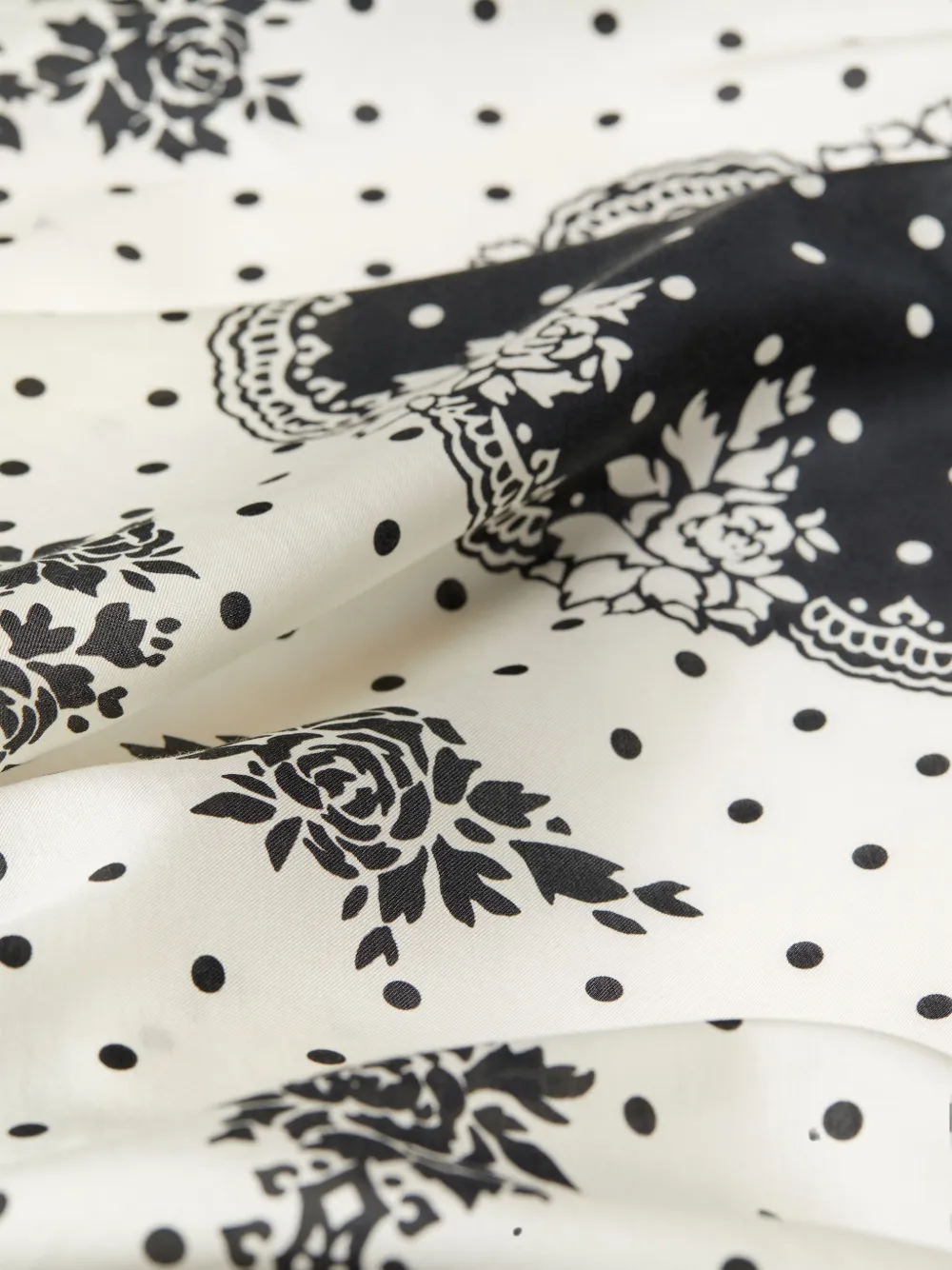 Givenchy Grote katoenen en zijden bandana Zwart