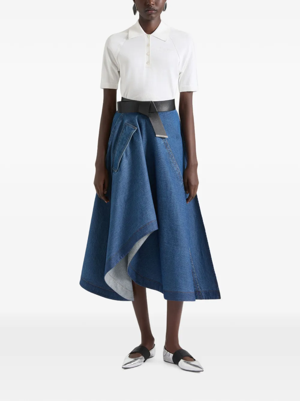 Givenchy Katoenen en zijden polotop Wit