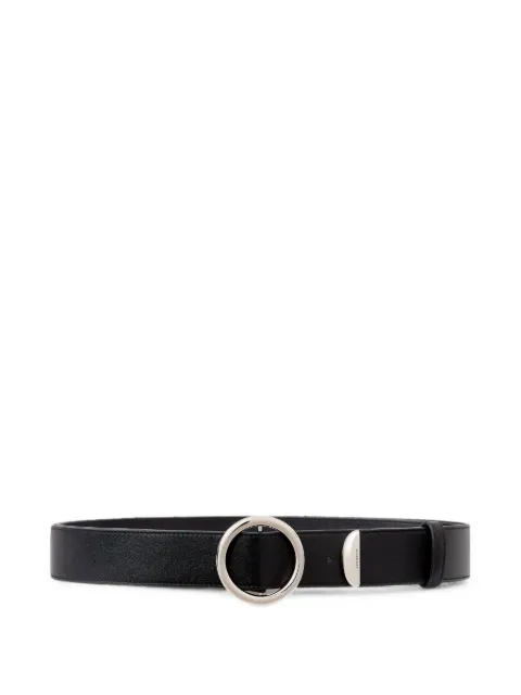 Givenchy round-buckle leather belt