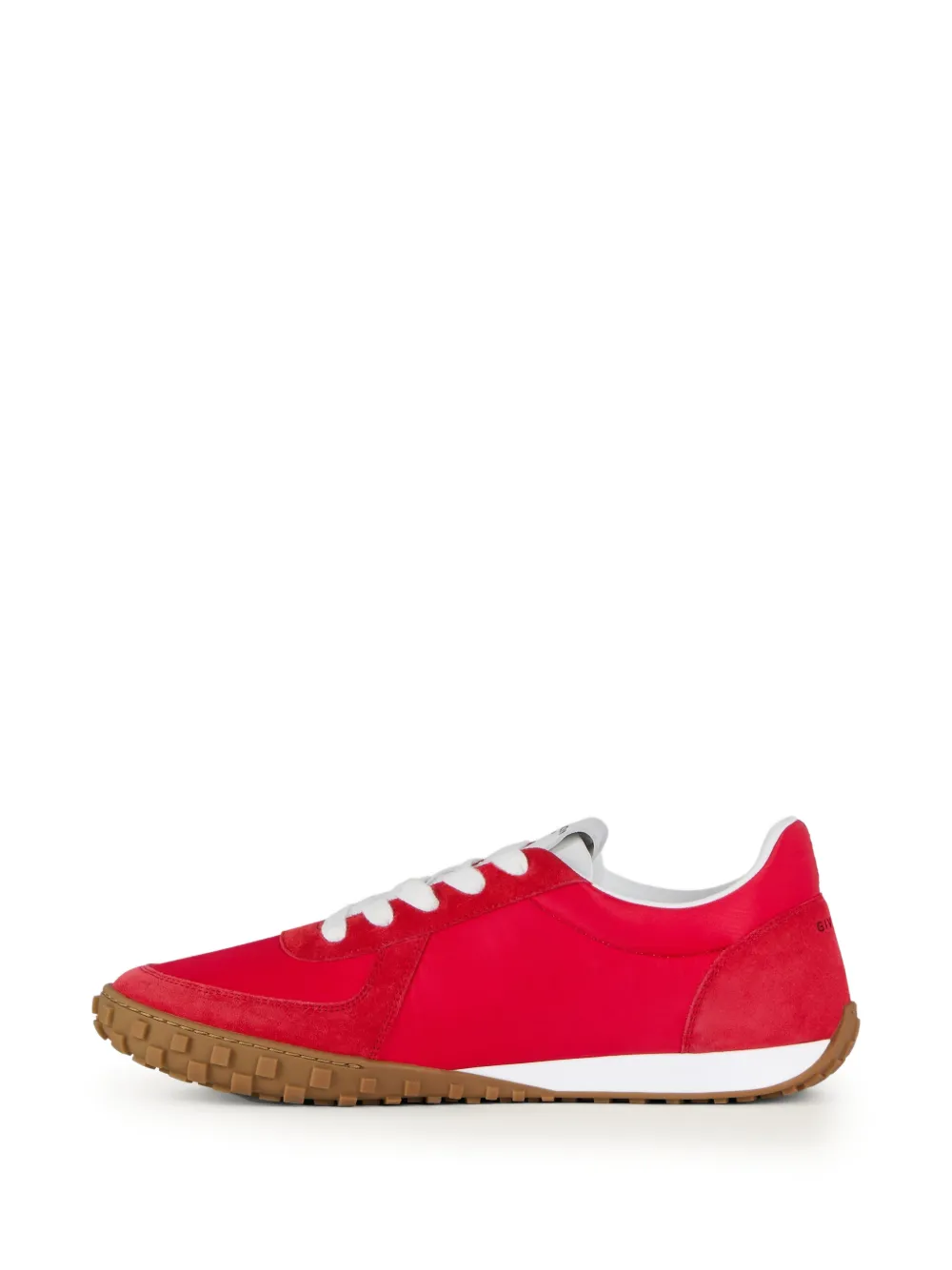 Givenchy Glide nylon en suède sneakers Rood