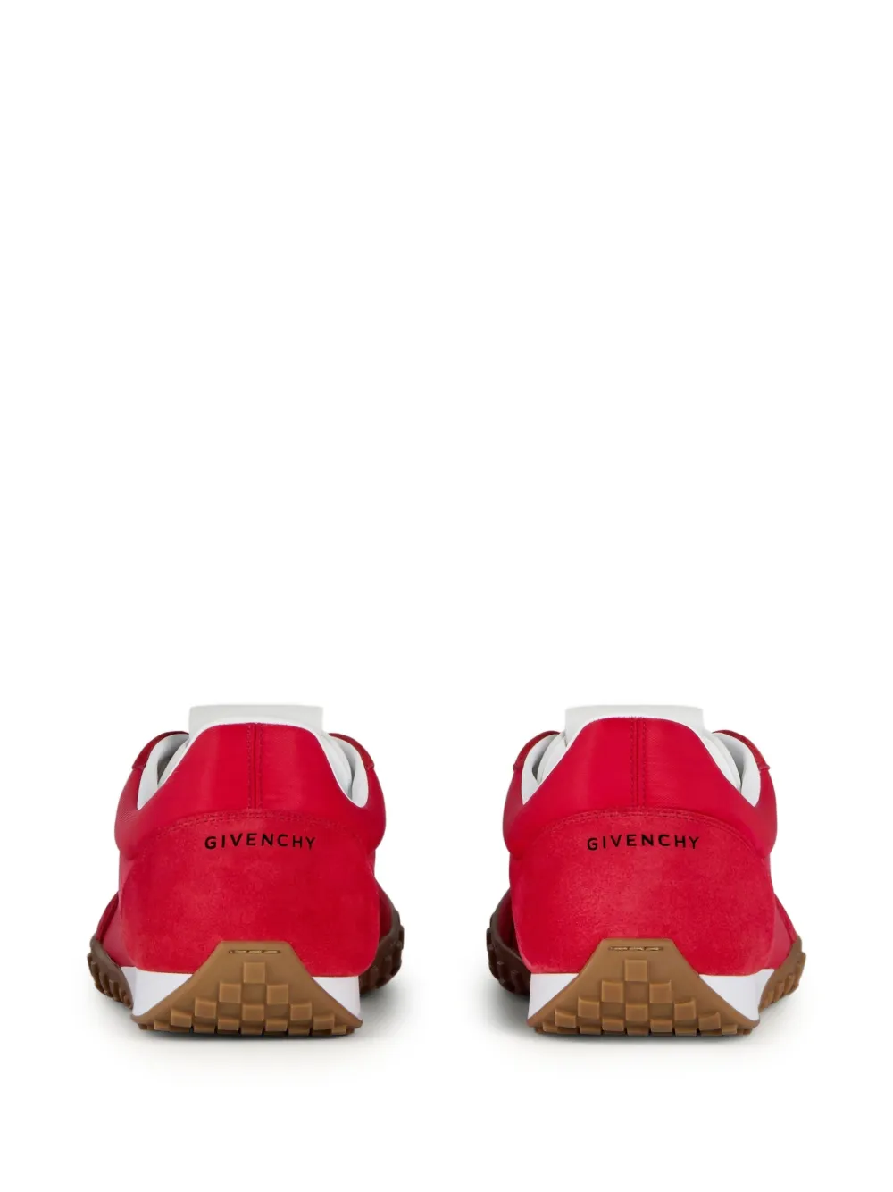 Givenchy Glide nylon en suède sneakers Rood