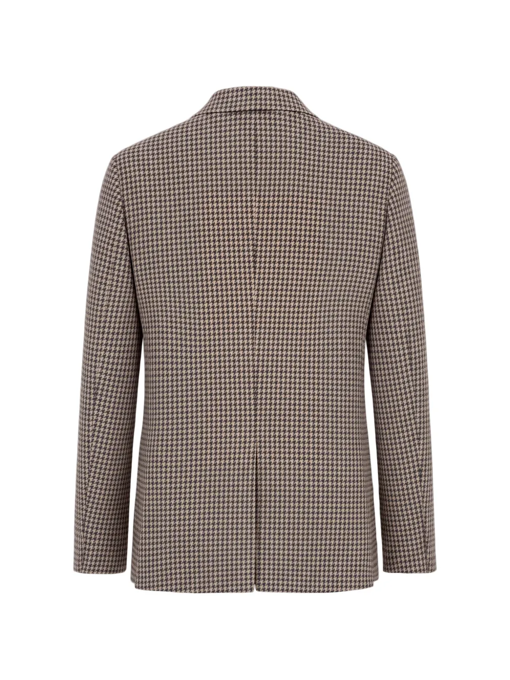 slowear houndstooth-pattern single-breasted blazer Bruin