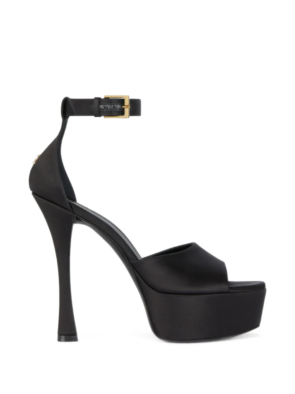 Givenchy sandales plateforme 4G Liquid en satin - Noir Givenchy sandales plateforme 4G Liquid en satin - Noir