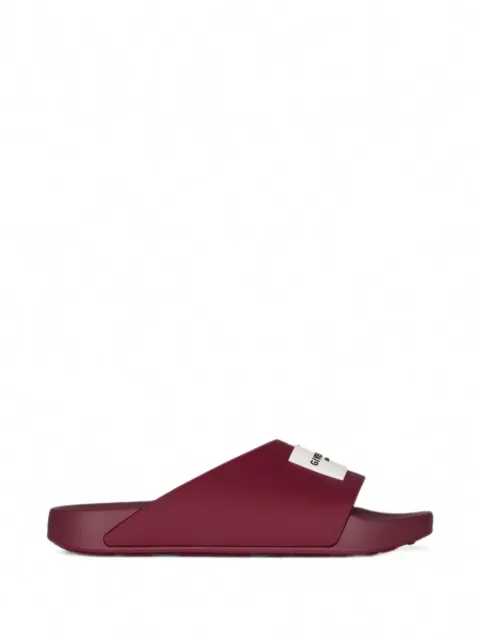 Givenchy label slide mules in rubber