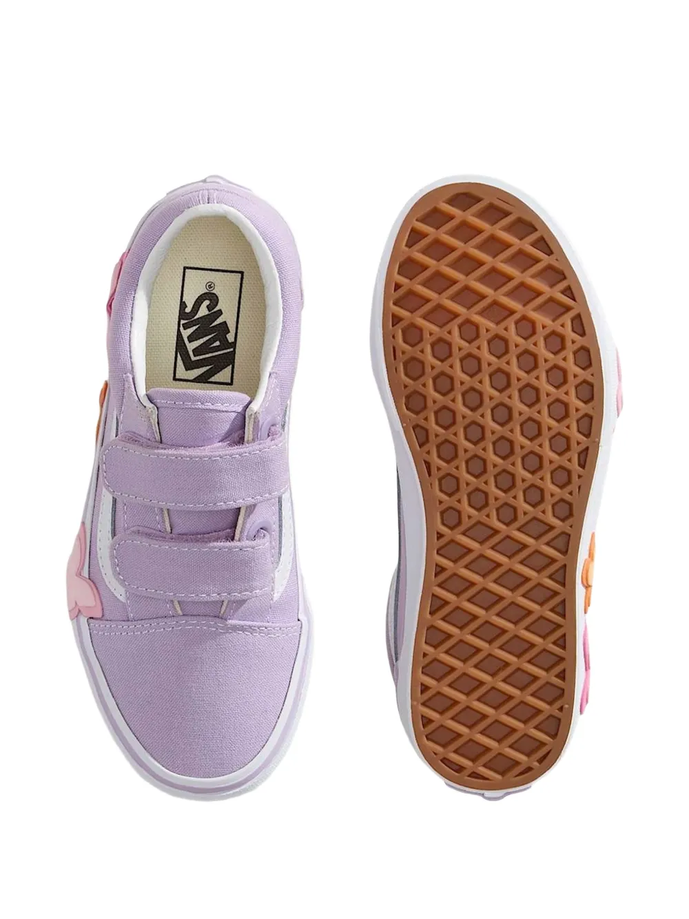Vans Kids Old Skool V sneakers met vlinderapplicatie Paars