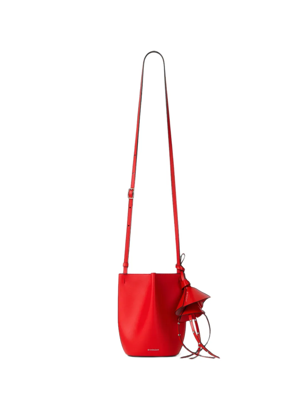 Givenchy nano snap bucket bag in grained leather