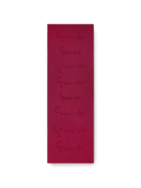 Givenchy stole in silk and cotton with givenchy signature