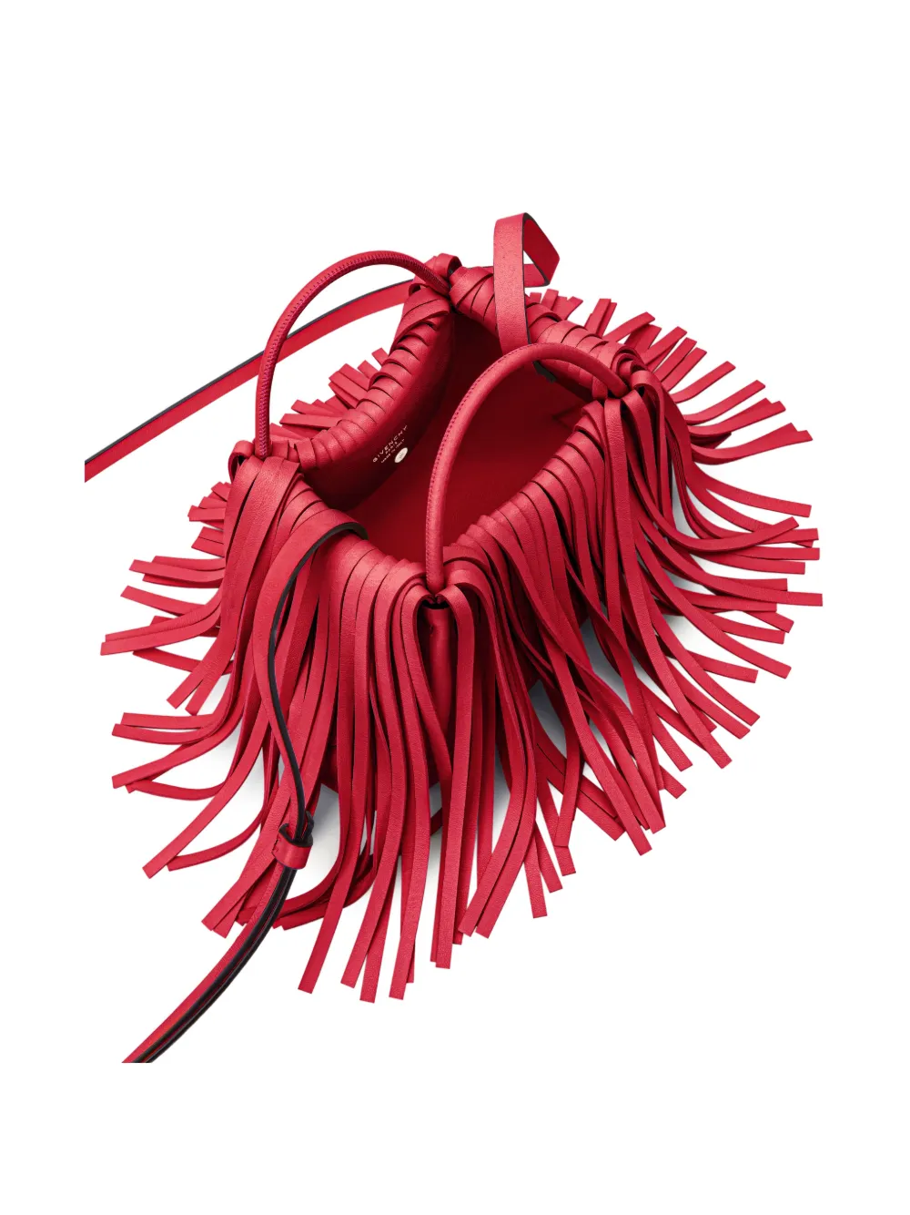 Givenchy Nano Facet leren shopper met franje Rood
