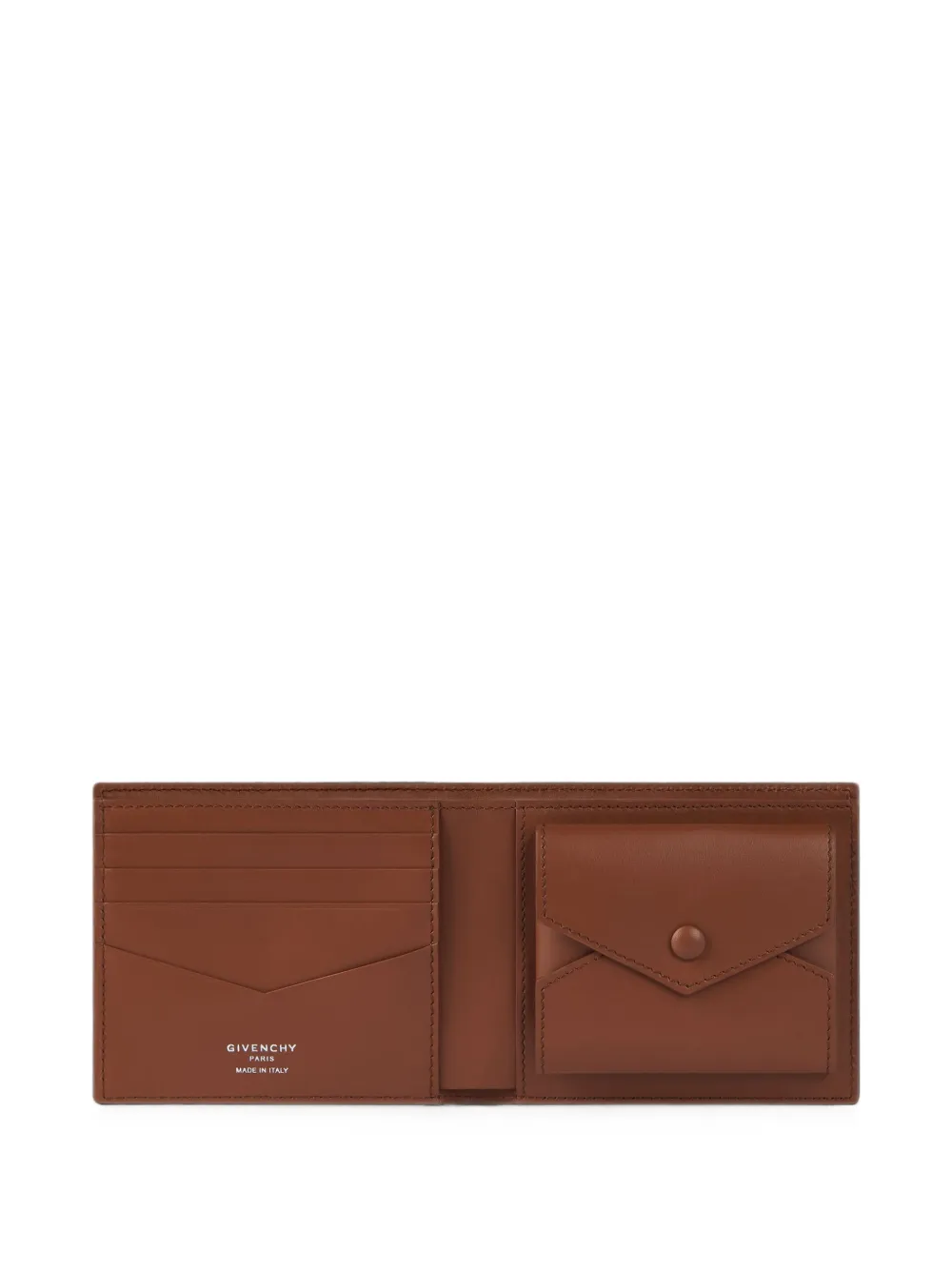 Givenchy Portemonnee van bewerkt leer Bruin