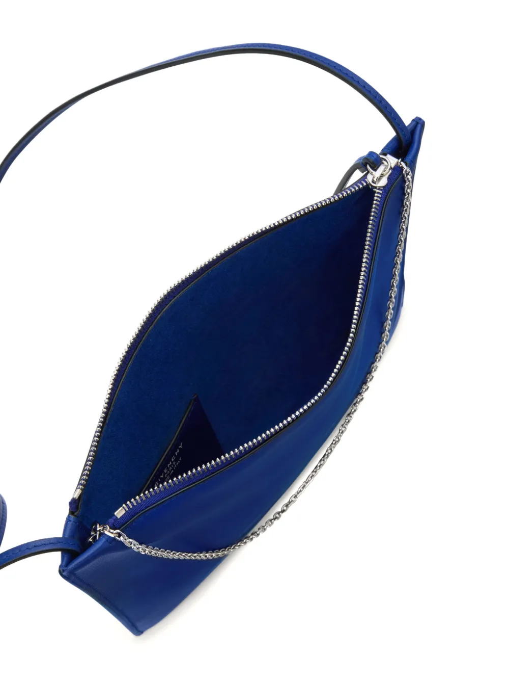 Givenchy Voyou buidel van glanzend leer Blauw