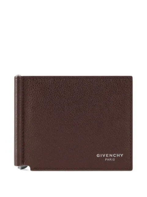 Givenchy wallet in grained leather with clip