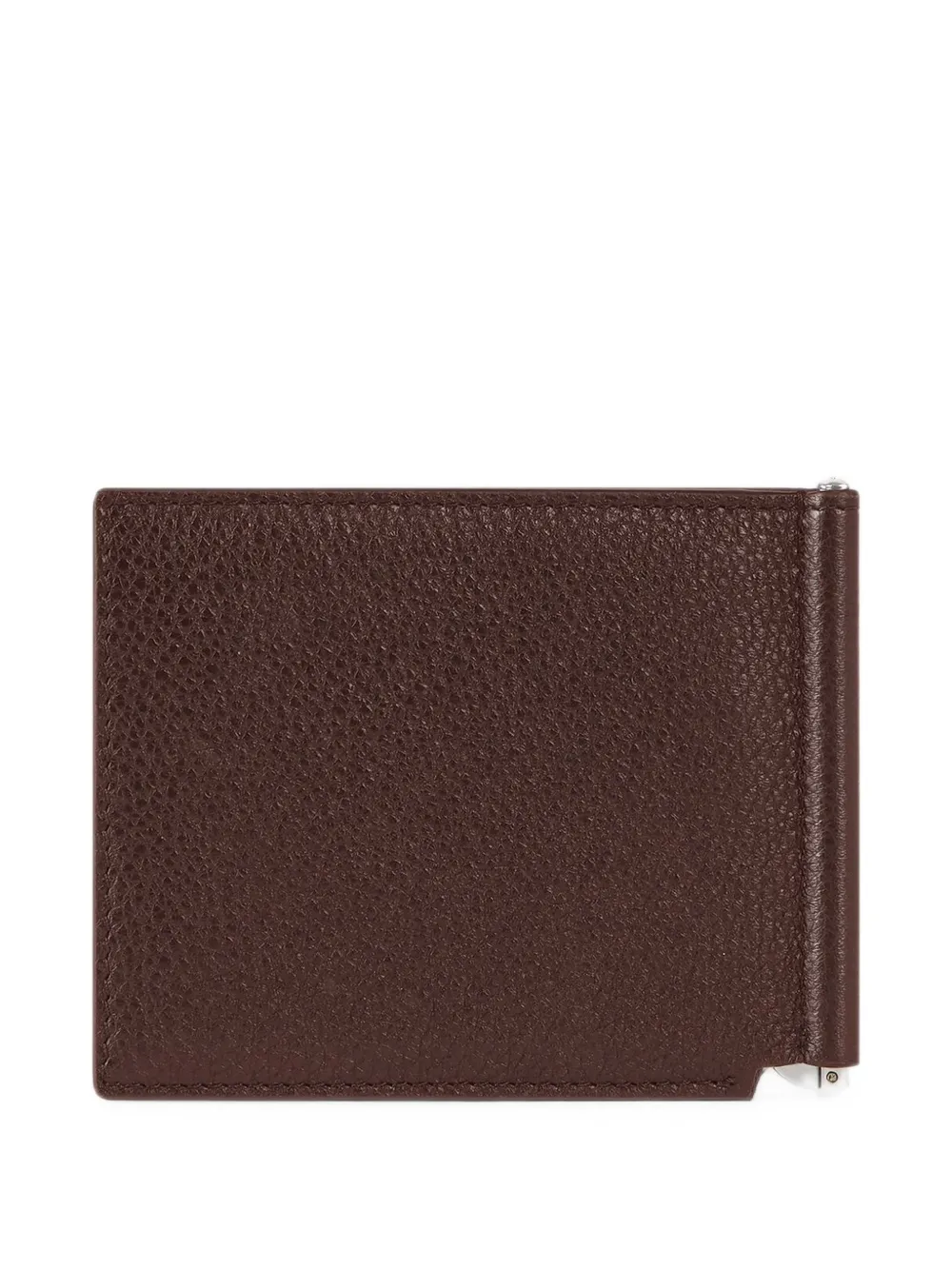 Givenchy Portemonnee van bewerkt leer met clip Bruin