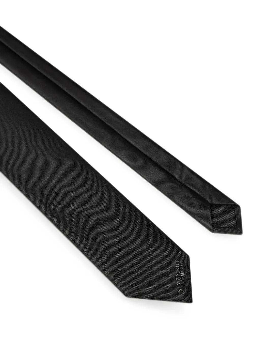 Givenchy Paris zijden stropdas Zwart