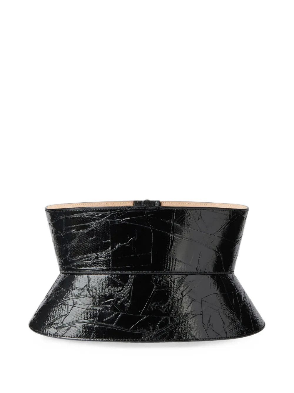 Givenchy corset belt in leather with tape print · L