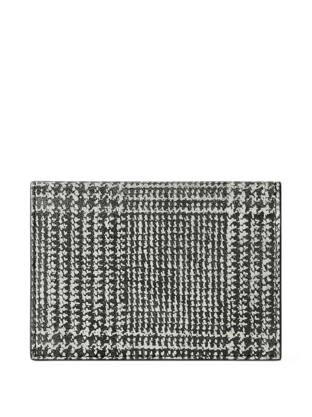 Givenchy Flap leren pasjeshouder met pied-de-poule effect Grijs