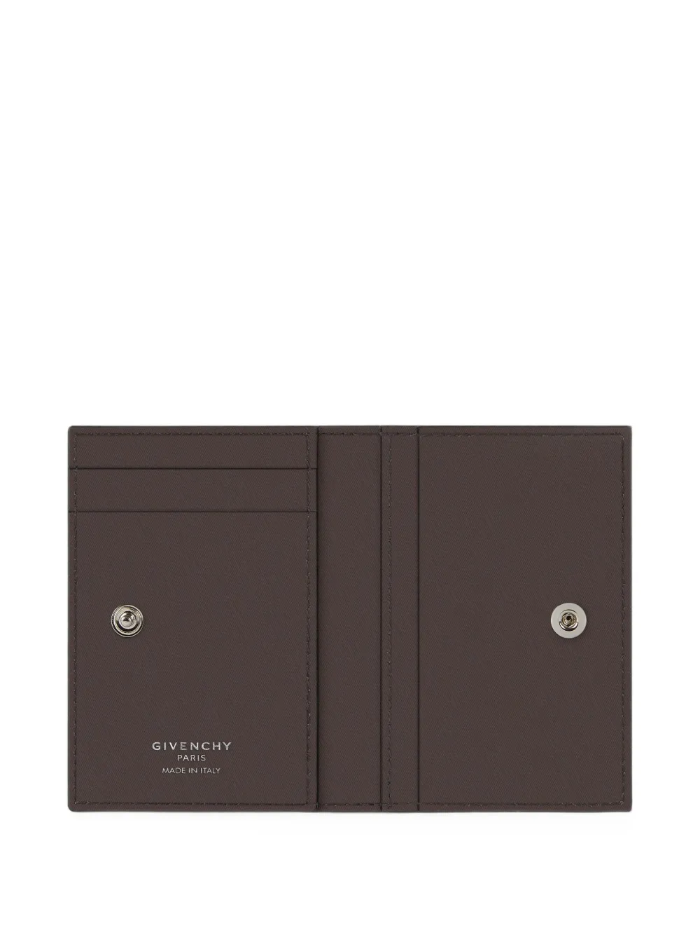 Givenchy Flap leren pasjeshouder met pied-de-poule effect Grijs