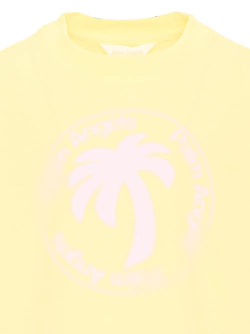 Palm Angels Kids T-shirt met logoprint Geel