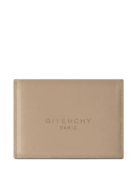 Givenchy Antigona Stamped bicolor flap card holder in leather