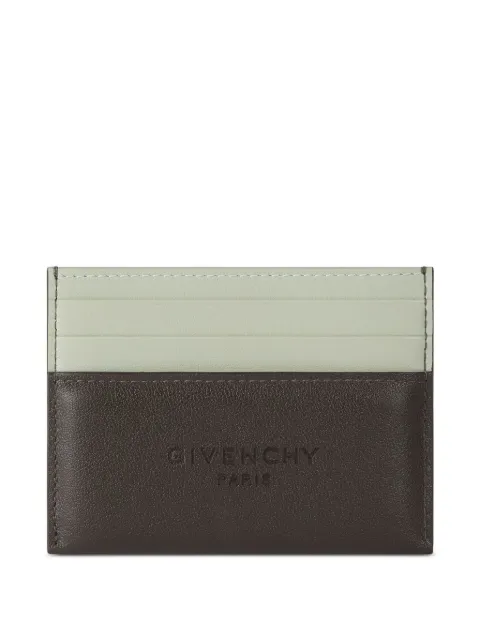 Givenchy Antigona Stamped bicolor card holder in leather