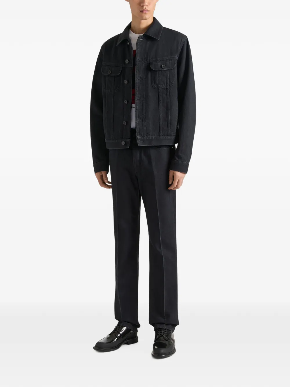 Givenchy Straight jeans met kreuken-effect Zwart