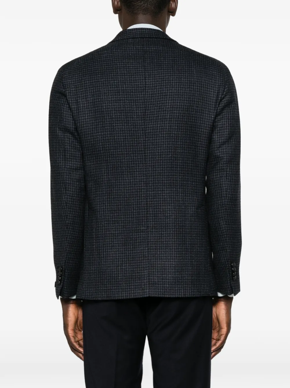 Tagliatore Blazer met pied-de-poule print Blauw