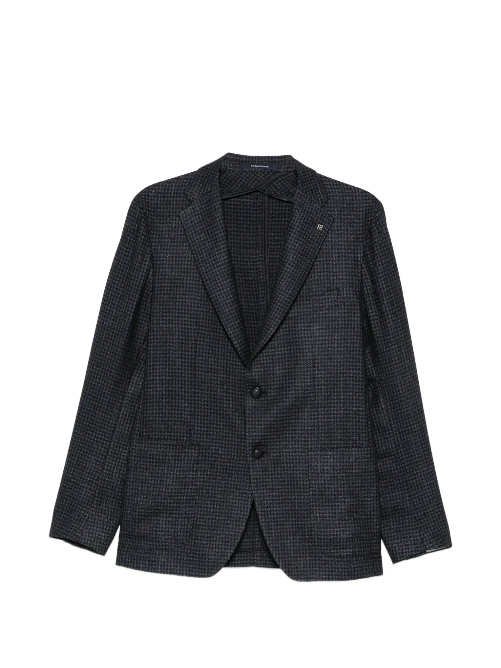 Tagliatore houndstooth single-breasted blazer - Blu