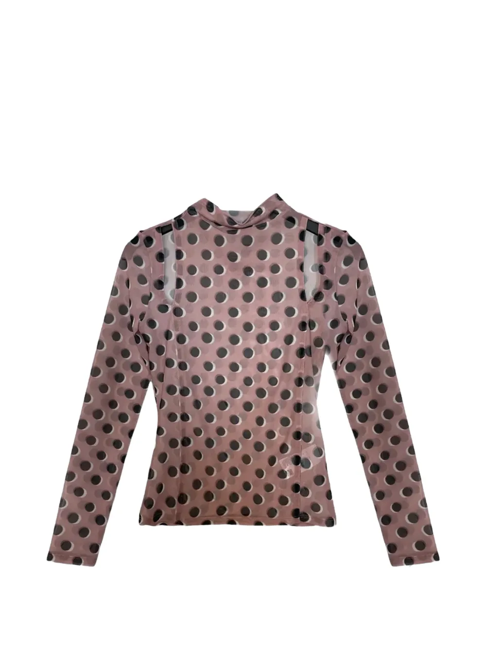 HUGO polka-dot cut-out top - Rosa