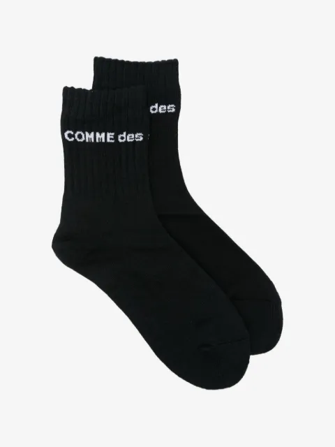 Comme des Garçons Homme Plus logo-knit ribbed socks