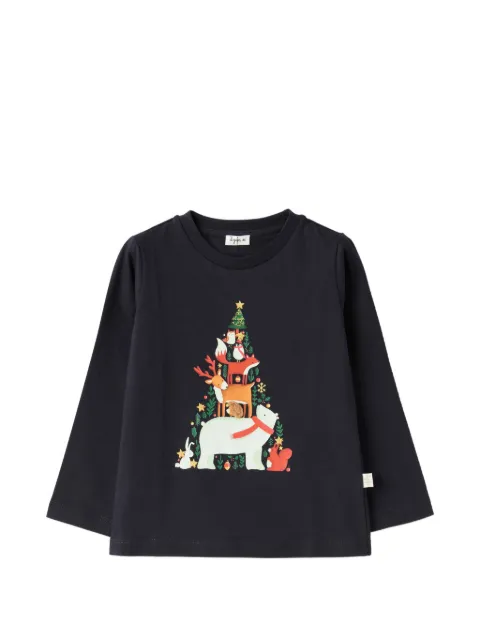 Il Gufo t-shirt imprimé à manches longues