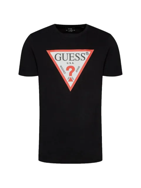 GUESS USA logo-print cotton T-shirt
