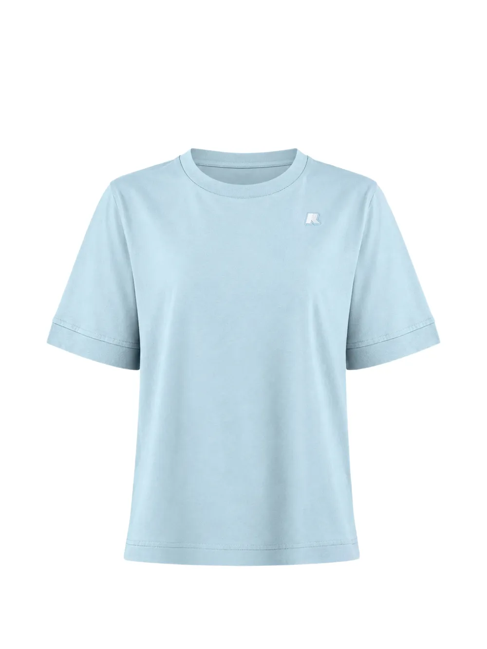 K-Way Selune logo-patch boxy-fit T-shirt - Blu