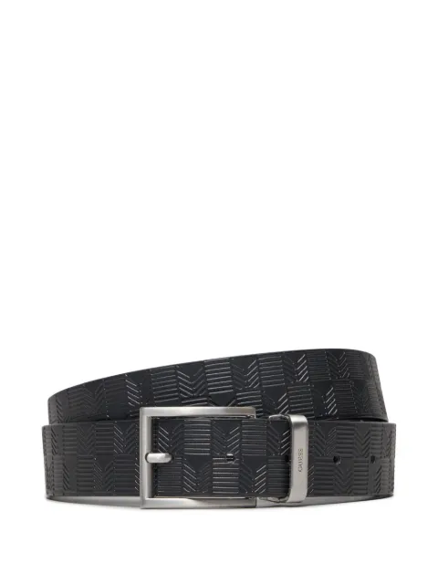 GUESS USA Bucarest geometric-embossed belt