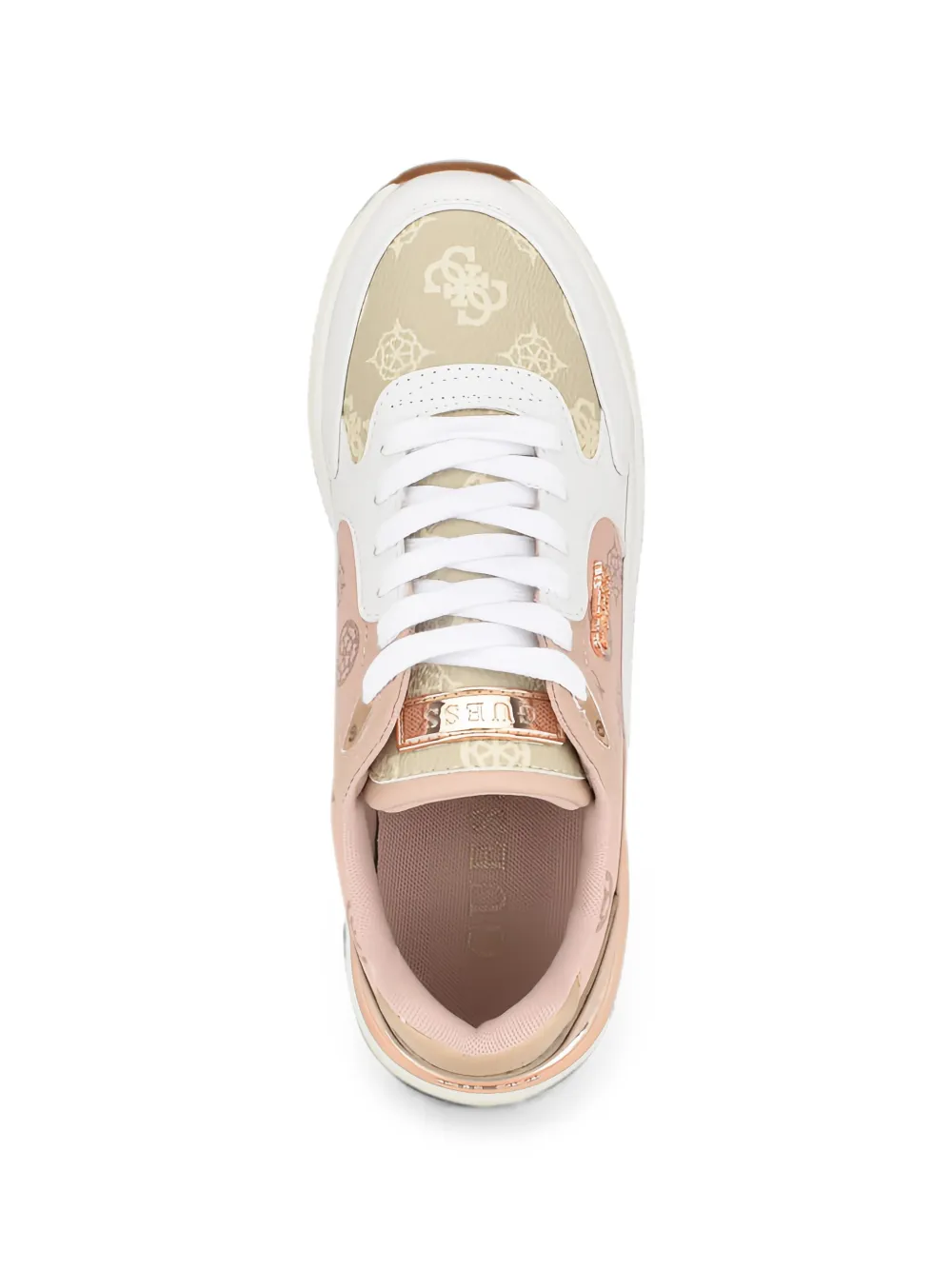GUESS USA Moxea 4G sneakers met logo Roze