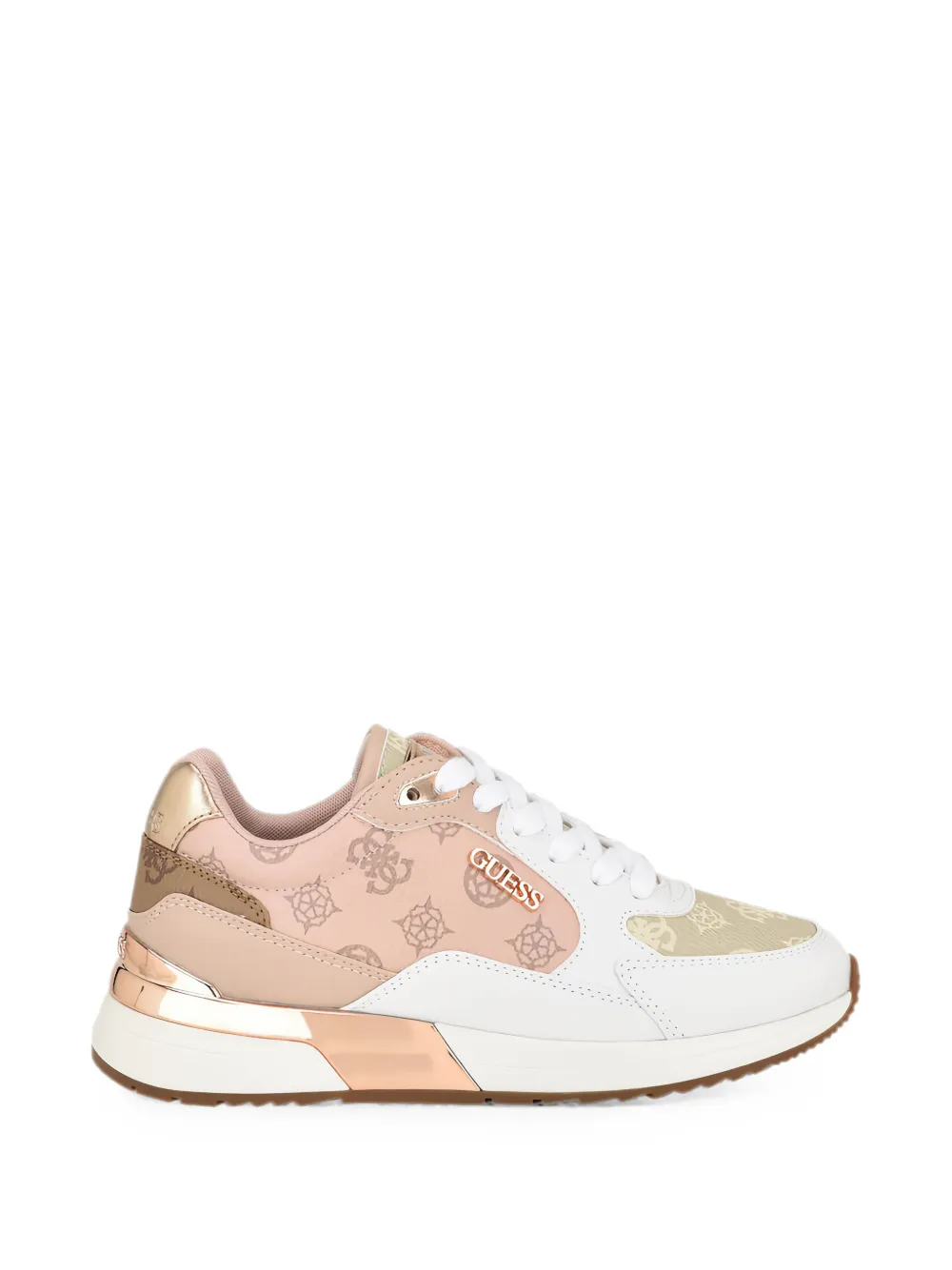 GUESS USA Sneakers Moxea 4G con logo - Rosa