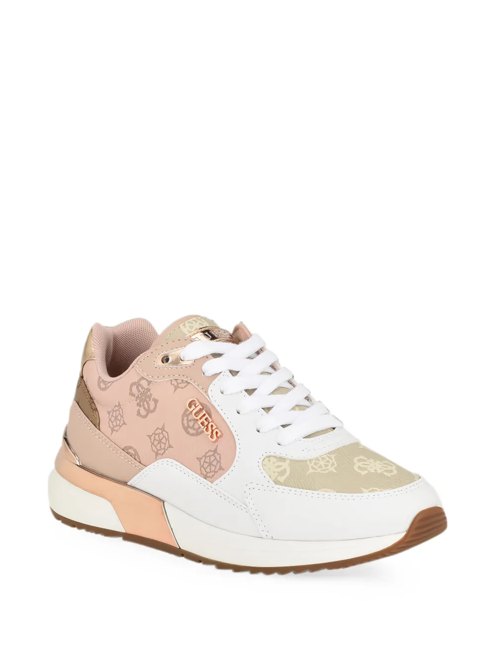 GUESS USA Moxea 4G sneakers met logo Roze