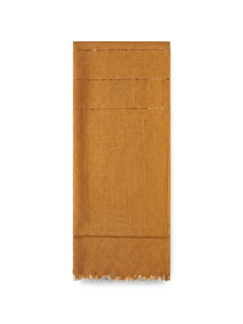 Marella sequin-embellished frayed scarf - Braun