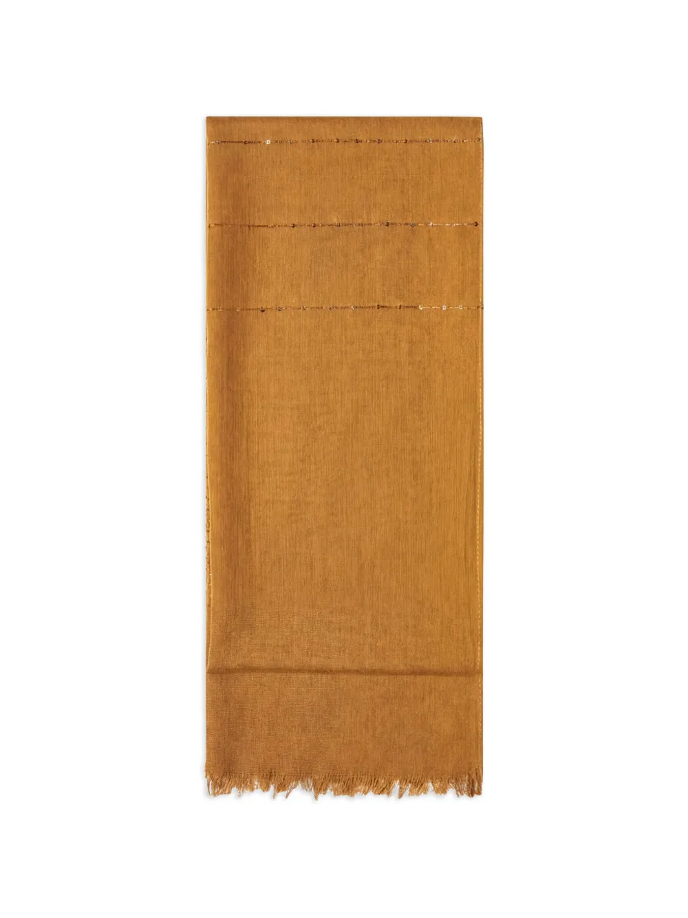 Marella sequin-embellished frayed scarf - Marrone