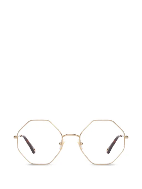 Chloé Eyewear 기하학 프레임 안경