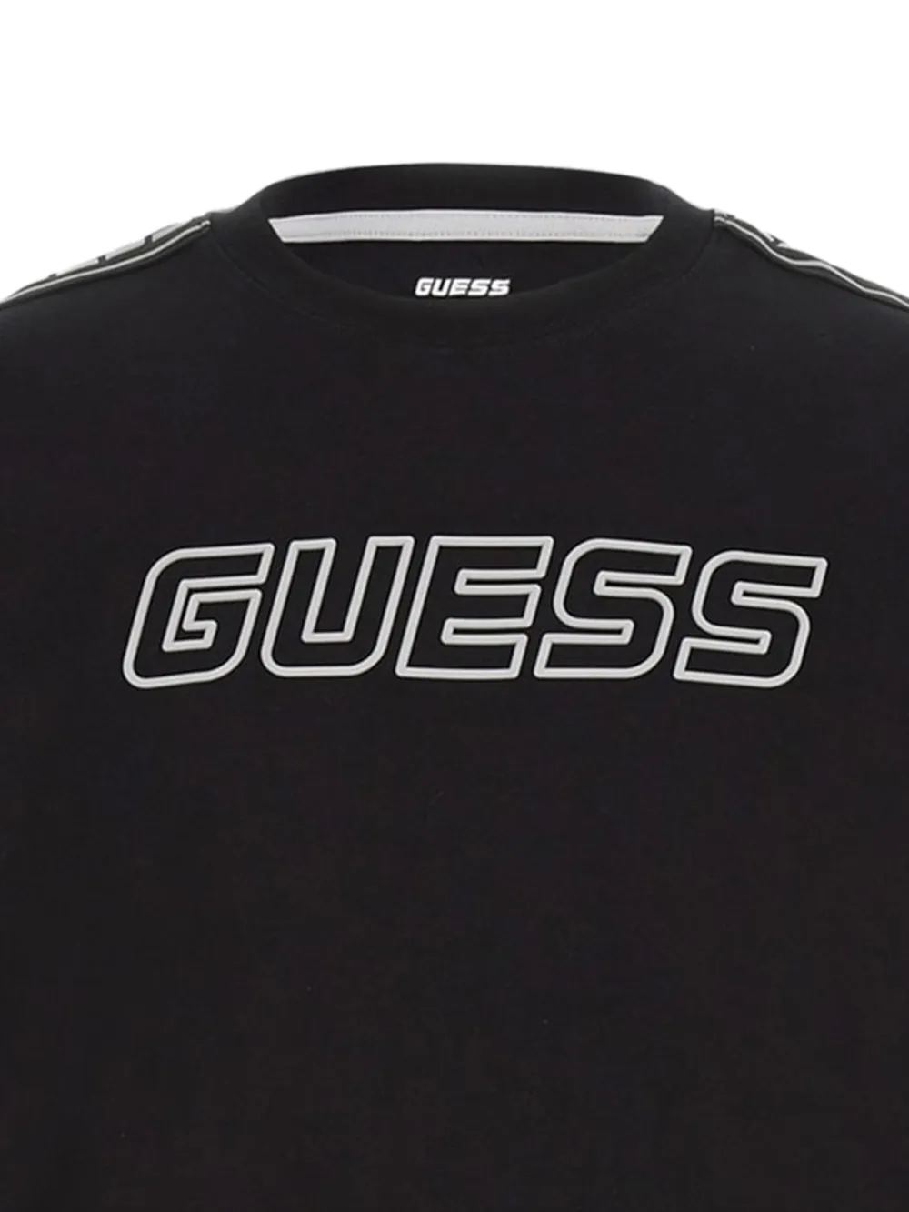 GUESS USA Stretch T-shirt met logo Zwart