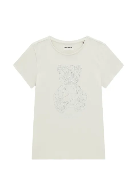 GUESS USA rhinestone-embellished T-shirt
